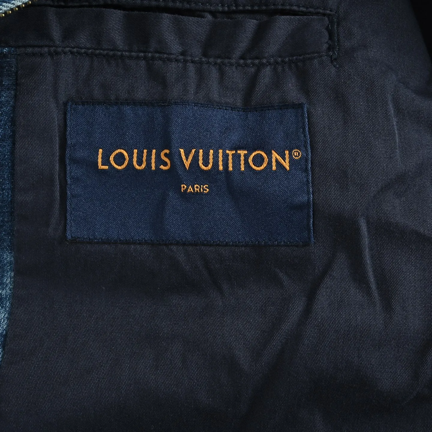 Louis Vuitton/Louis Vuitton burnt letter checkerboard denim jacket